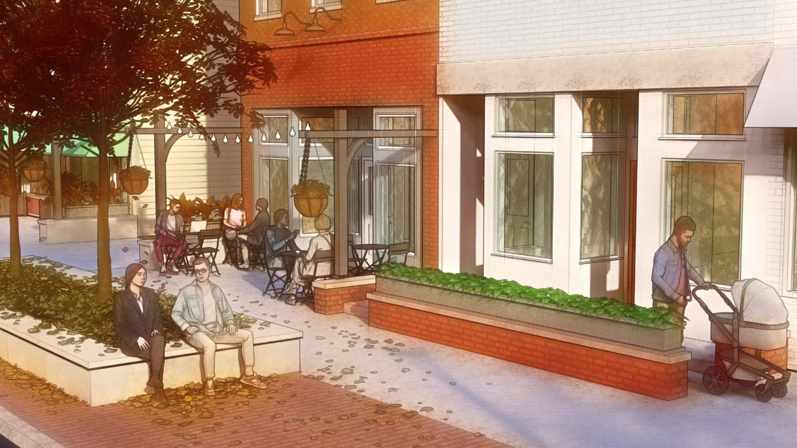 3d renders dowtown